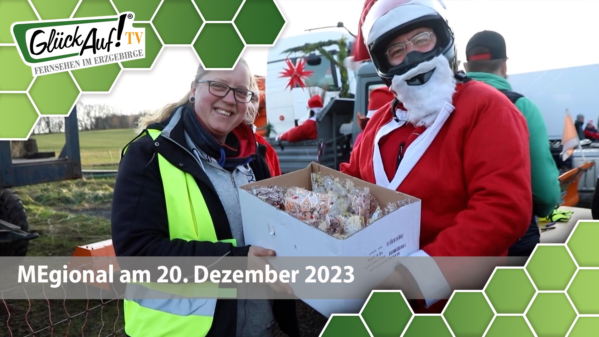 MEgional am 20. Dezember 2023 mit der Lichterfahrt mit Auslieferung