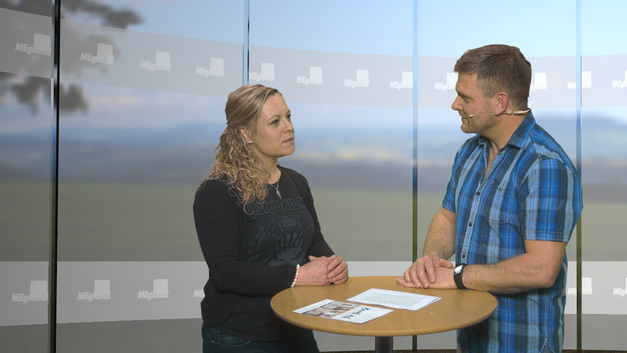 MEgional am 8. April 2019 mit einer Gewinnerin aus Olbernhau MEgional am 8. April 2019 mit einer Gewinnerin aus Olbernhau