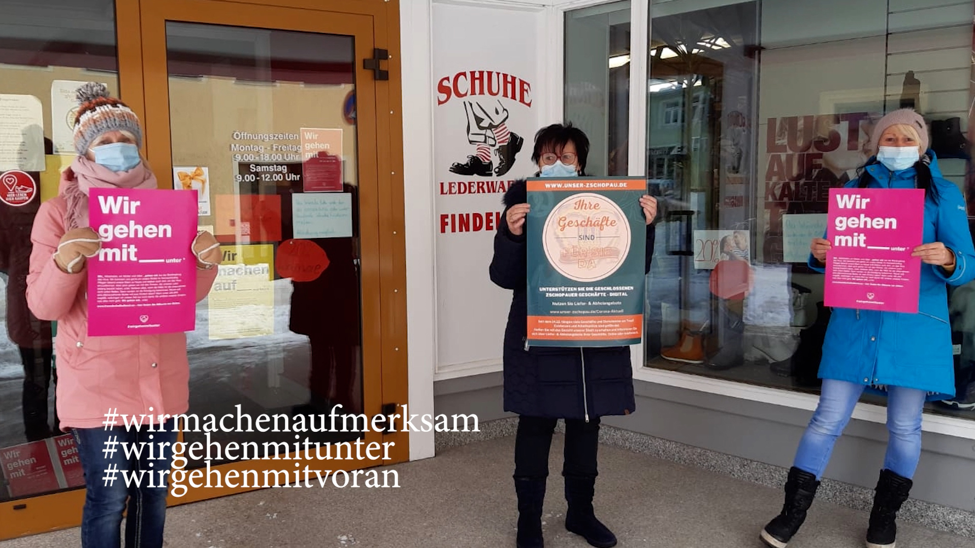 MEgional am 9. Februar mit einer Protestaktion der Zschopauer Händler MEgional am 9. Februar mit einer Protestaktion der Zschopauer Händler