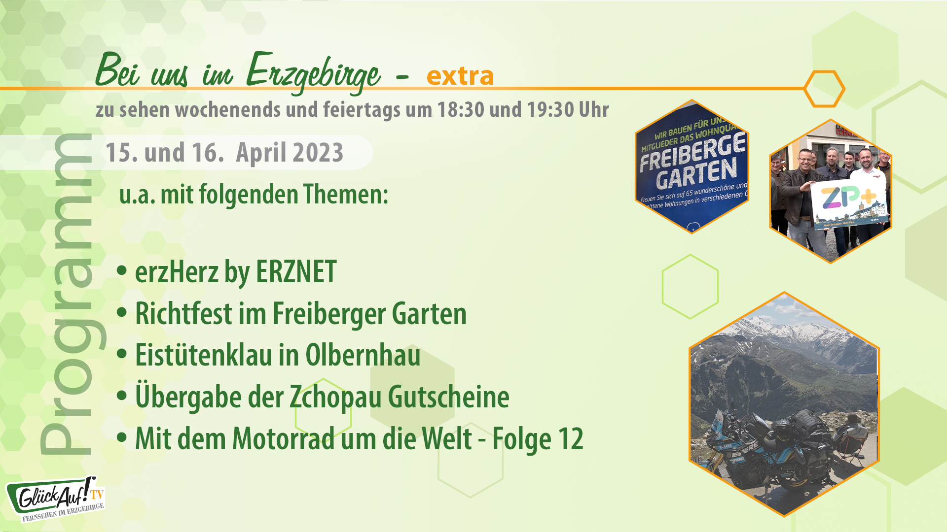 Bei uns im Erzgebirge - extra für das Wochenende der 15. Kalenderwoche 2023