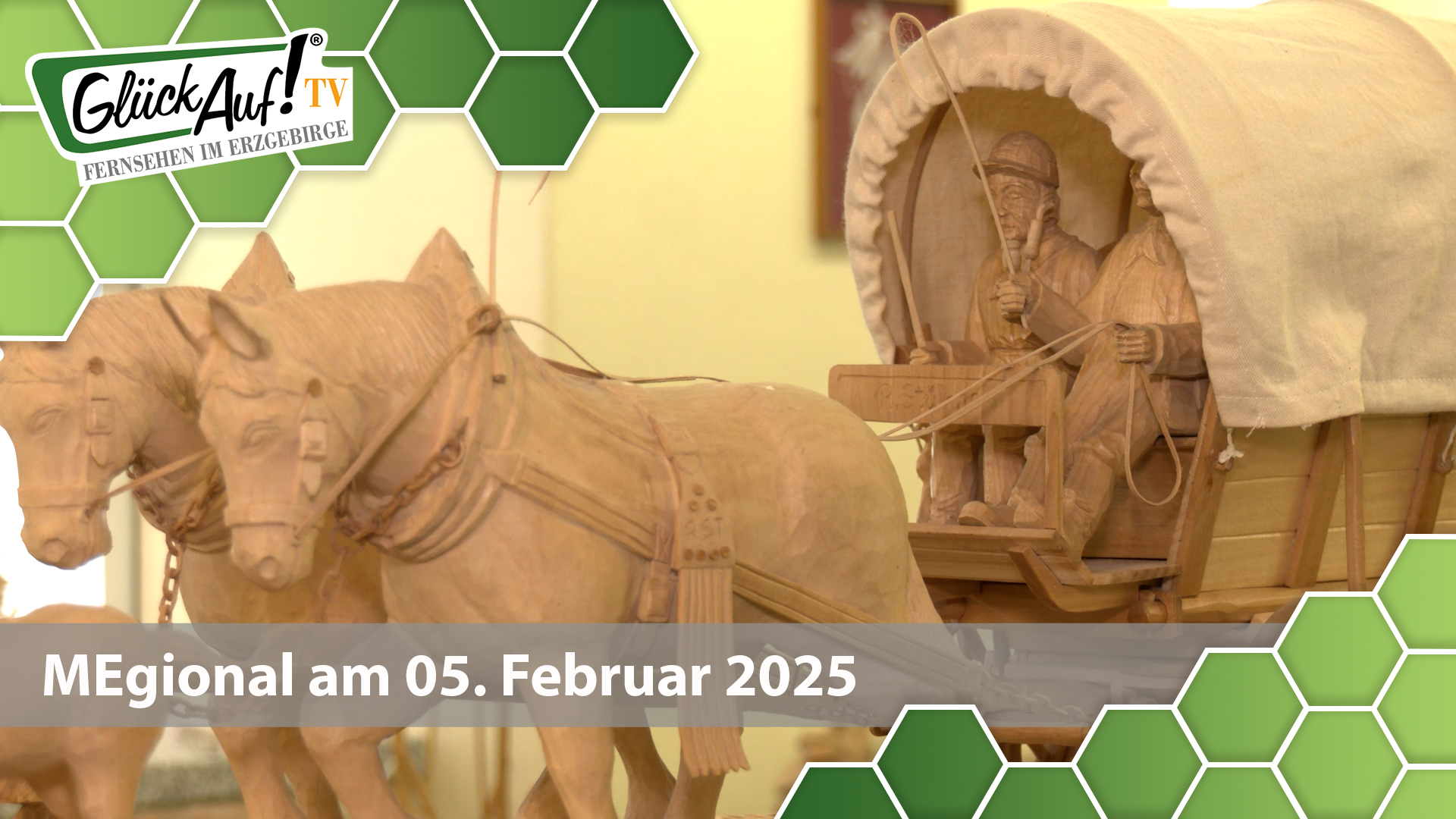 MEgional am 05. Februar 2025 mit Bildern von der Schnitzausstellung in Lauterbach