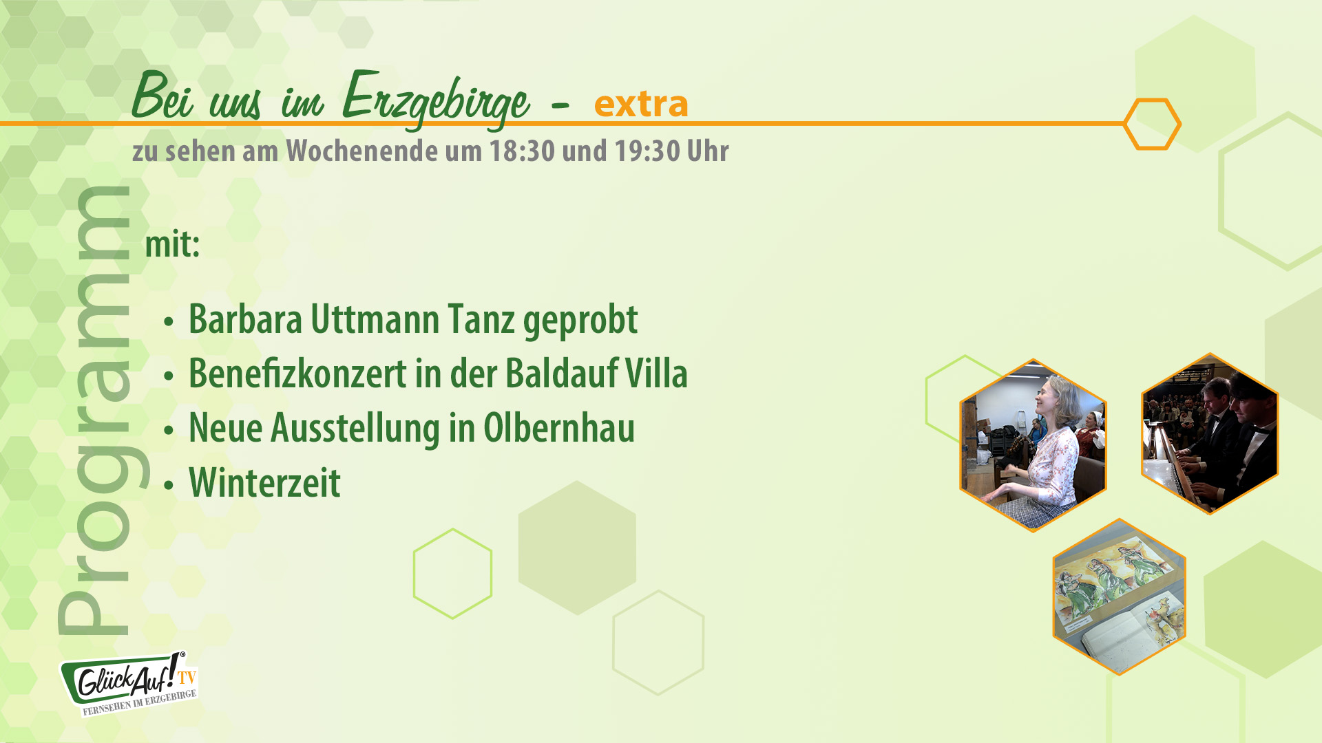 Bei uns im Erzgebirge - extra am 22.02. und 23.02. Bei uns im Erzgebirge - extra am 22.02. und 23.02.