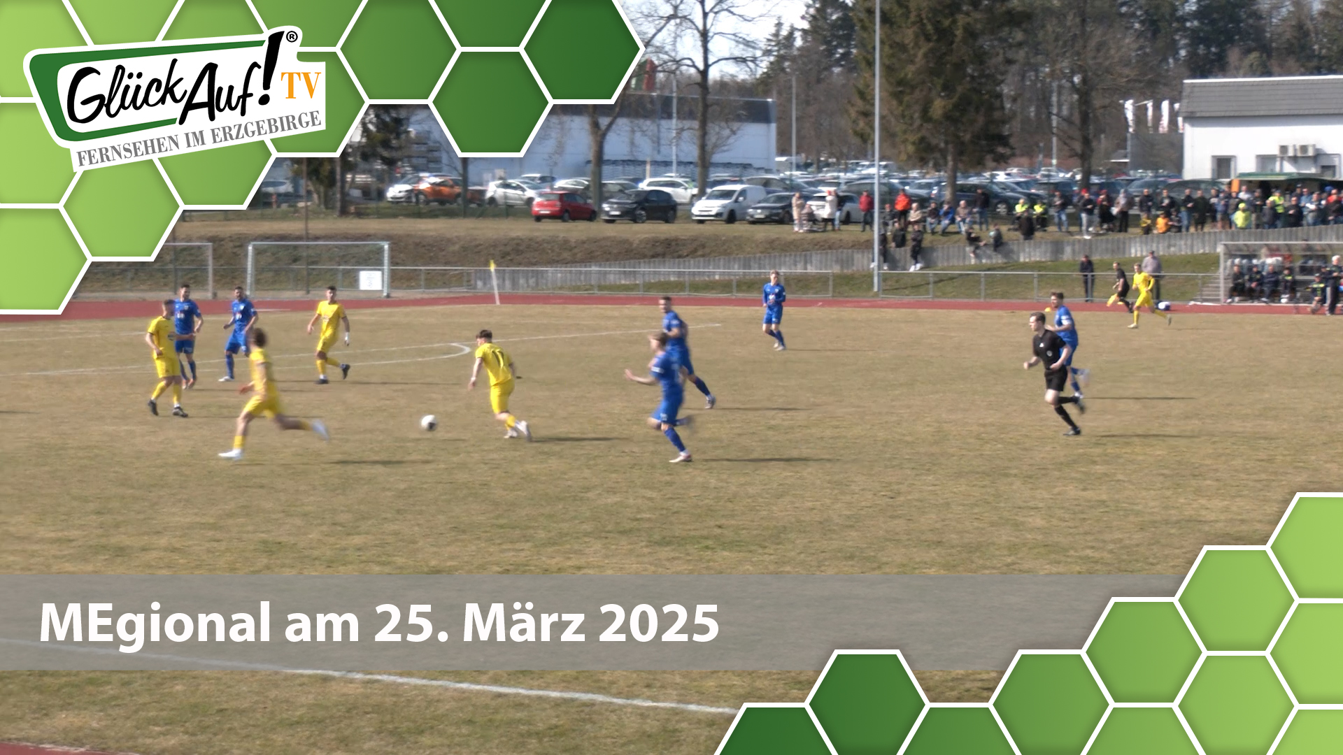 MEgional am 25. März 2025 mit dem Thema: "Fußball Sachsenpokal Marienberg vs. Grimma"
