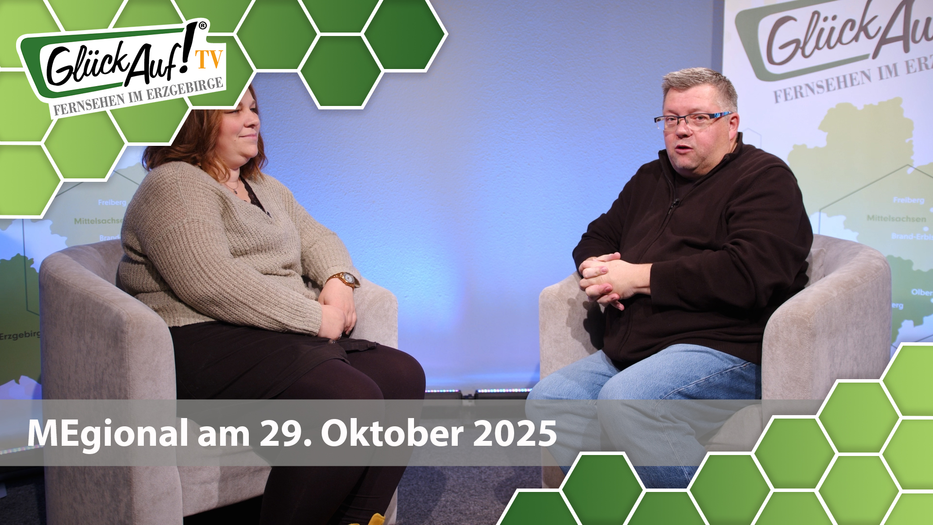 MEgional am 29. Oktober 2025 mit dem Thema: Studiointerview mit dem Hospiz- und Palliativdienst Marienberg